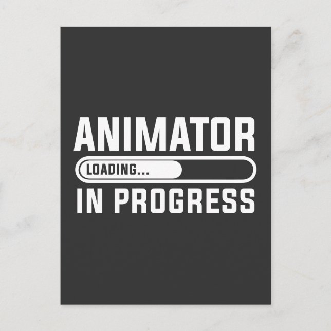 Animator im Studium Postkarte (Vorderseite)