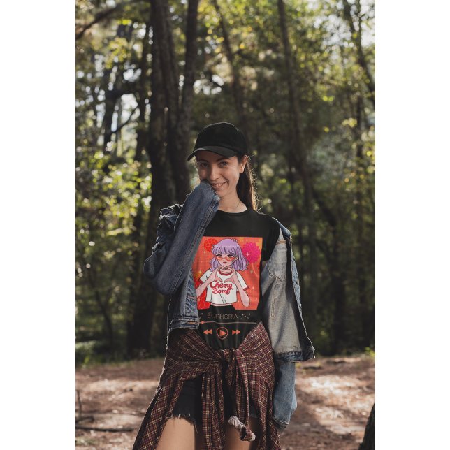 Anime Aesthetic Girl "Cherry Bomb" Euphoria Music T-Shirt (Von Creator hochgeladen)