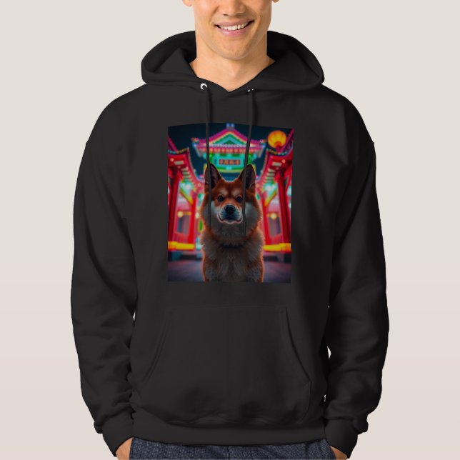 Anime Akita Hoodie (Vorderseite)