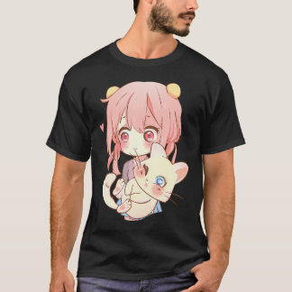 Anime and Cats Lover für n Manga Kawaii Otaku T-Shirt