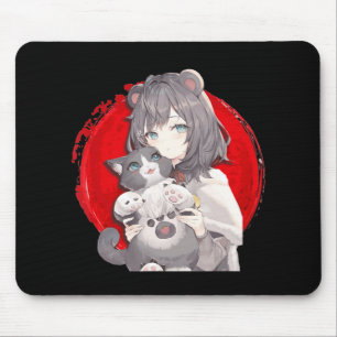 Anime and Cats Lover Japanese Manga kawaii Otaku G Mousepad