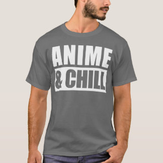 Anime And Chill Manga-Cartoon-Film Familie T-Shirt