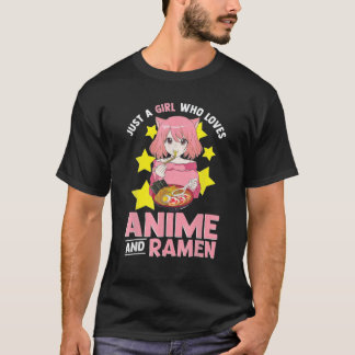 Anime and Ramen Bowl Japanische Nudeln T-Shirt