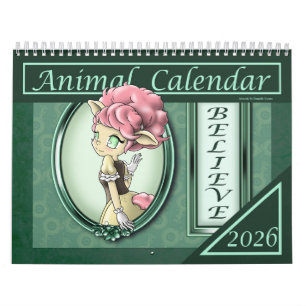 Anime Animal 2026 Positive Calendar Kalender