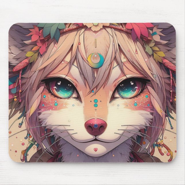 Anime animal mouse pad, Animekatze Mousepad (Vorne)