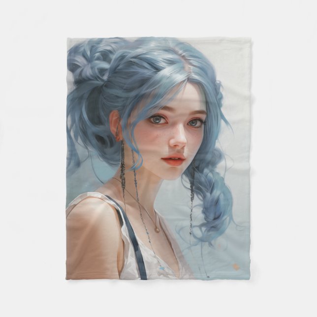 Anime Ariana Fleece Blanket (Vorderseite)