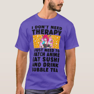 Anime Art for Teen Girls Japanischer Sushi Bubble T-Shirt