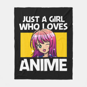 Anime Art for women Teen Girls Anime Merch Girl Fleecedecke
