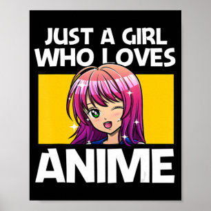 Anime Art for women Teen Girls Anime Merch Girl Poster