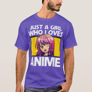 Anime Art for women Teen Girls Anime Merch Girl T-Shirt