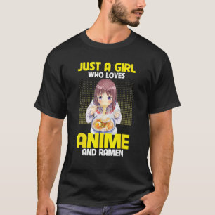 Anime Art for Women Teen Girls Anime Merch Ramen A T-Shirt