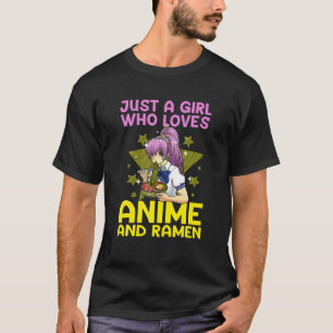 Anime Art for Women Teen Girls Anime Merch Ramen A T-Shirt