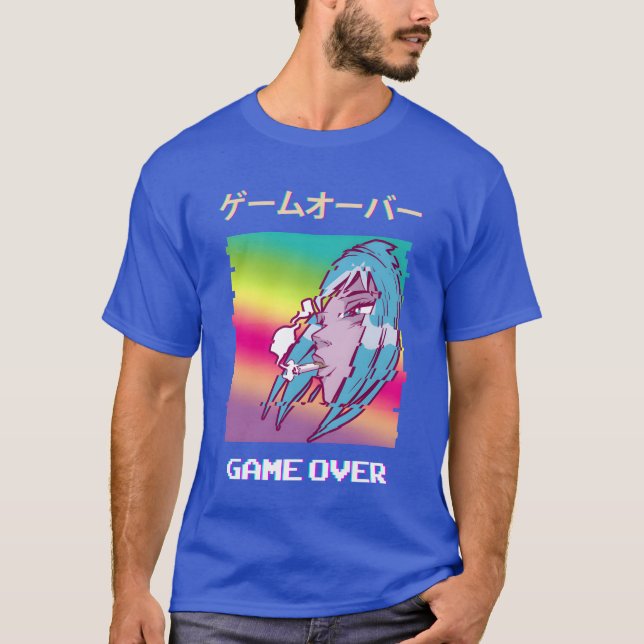 Anime-Ästhetik Freunde T-Shirt (Vorderseite)