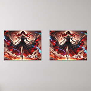 Anime-Befehl für die Flammen, Einbinden des benutz Bilderwand Sets