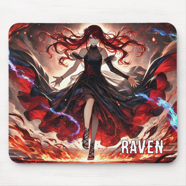 Anime-Befehl für die Flammen, Einbinden des benutz Mousepad (Vorne)