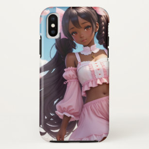 Anime Black Girl Pink Animecore Case-Mate iPhone Hülle