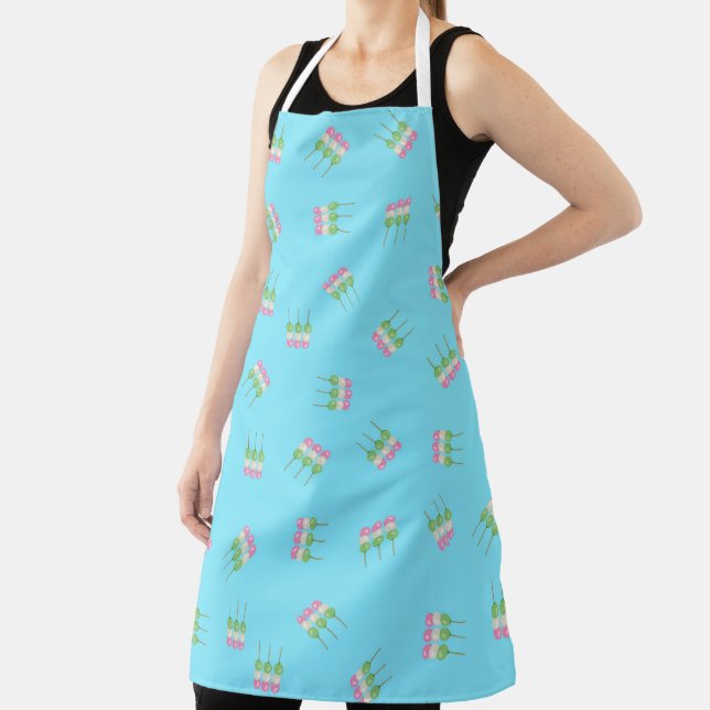 Anime Blue Pastel Dango All-over Print-Schürze Schürze (InSitu)