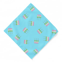 Anime Blue Pastel Dango Bandana Halstuch