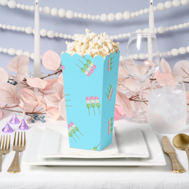 Anime Blue Pastel Dango Popcorn Gevor Box Geschenkschachtel (Hochzeit)