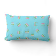 Anime Blue Pastel Dango Throw Kissen