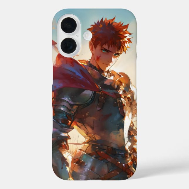 Anime Boy Knight Case-Mate iPhone Hülle (Rückseite)