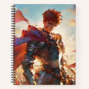 Anime Boy Knight Notizbuch