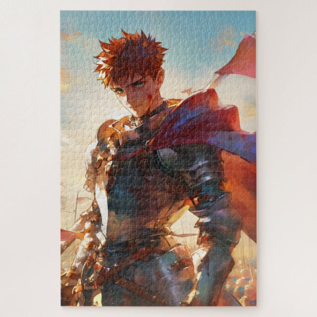 Anime Boy Knight Puzzle (Vertikal)
