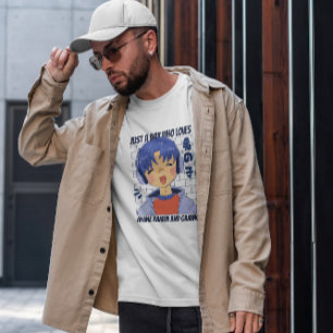 Anime Boy mit Kopfhörern T-Shirt