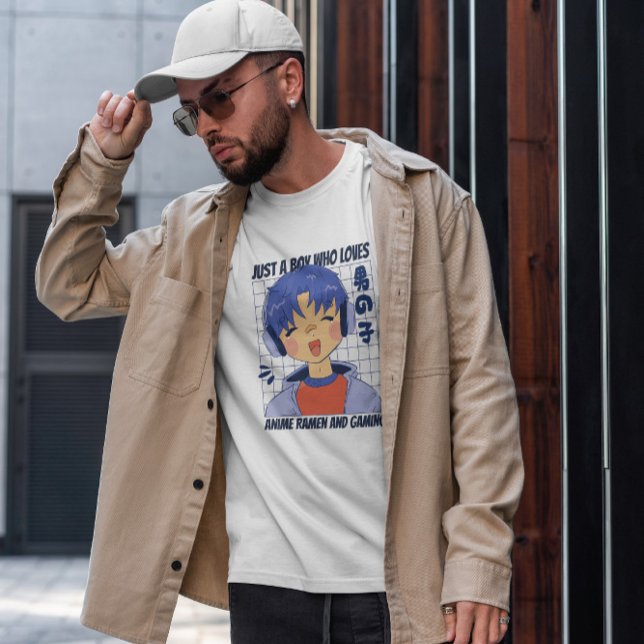 Anime Boy mit Kopfhörern T-Shirt (Von Creator hochgeladen)