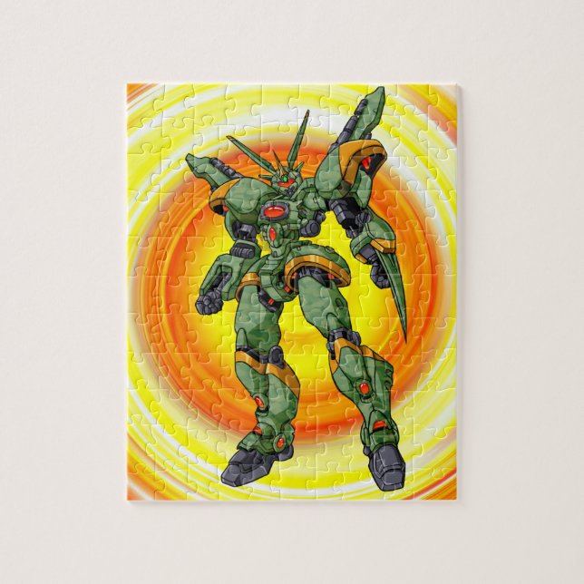 Anime-Camouflage-Roboter Puzzle (Vertikal)