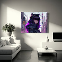 Anime Cat Girl Poster