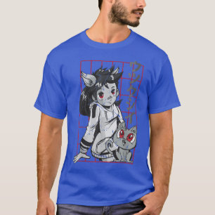 Anime Cat Girl Utsukushii Japanisch Ästhetik O T-Shirt