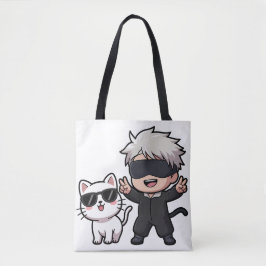 Anime Character & Blushing Cat T - Shirt