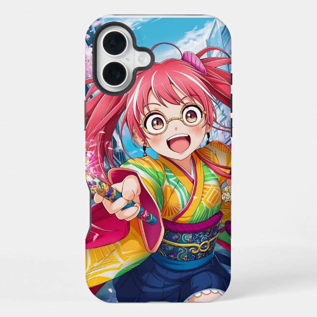 Anime Character Phone Case Design iPhone Hülle (Rückseite)