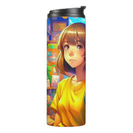 Anime Characters Colorful Art Thermosbecher