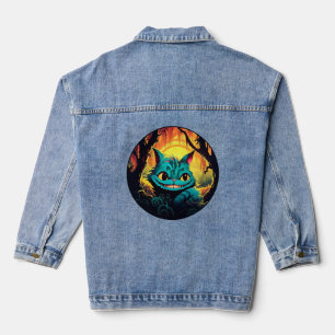 Anime Cheshire Cat Alice im Wunderland Jeansjacke
