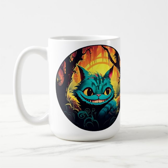 Anime Cheshire Cat Alice im Wunderland Kaffeetasse (Links)