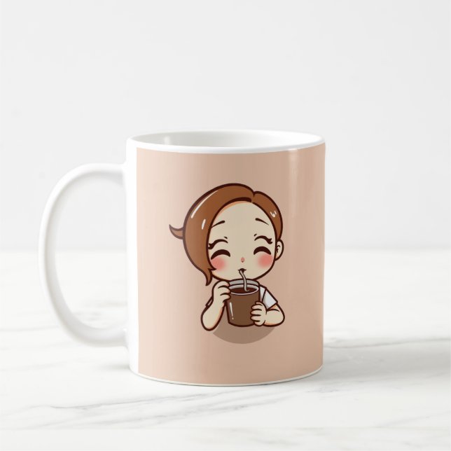 Anime Chibi Girmit Kaffee Kaffeetasse (Links)