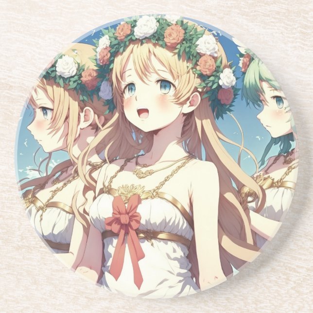 Anime Chor Getränkeuntersetzer (Vorne)