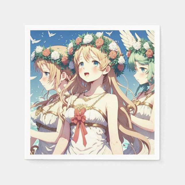 Anime Chor Serviette (Vorderseite)