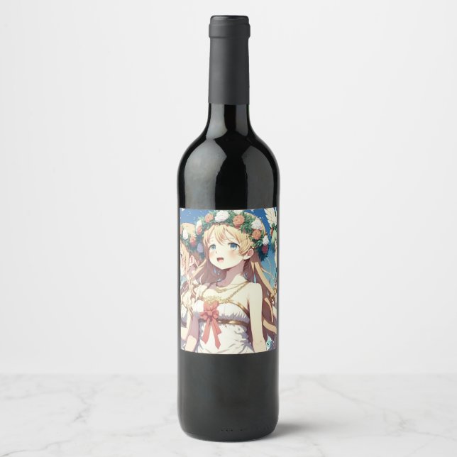 Anime Chor Weinetikett (Vorderseite)