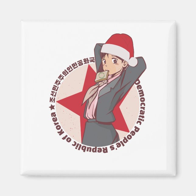 Anime Christmas Sweater - Niedliches koreanisches  Magnet (Vorne)