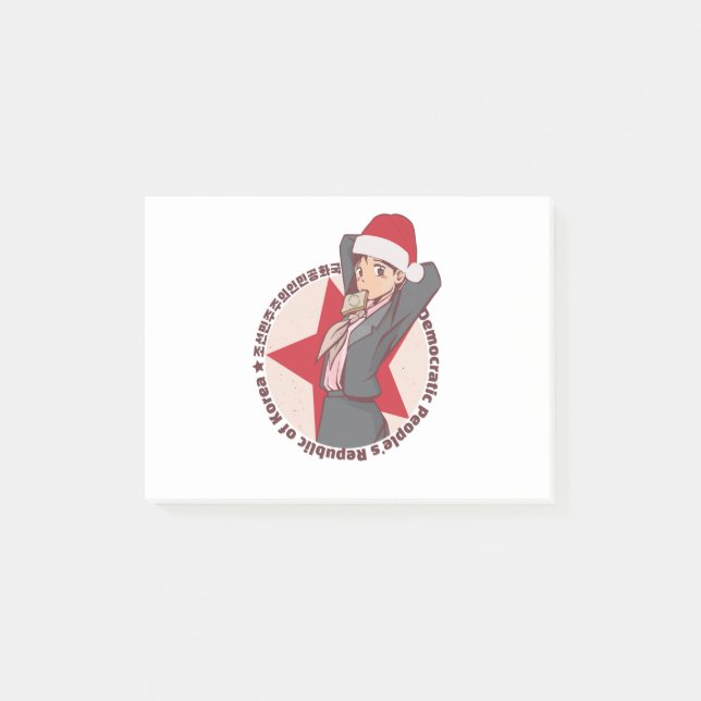 Anime Christmas Sweater - Niedliches koreanisches  Post-it Klebezettel (Vorderseite)