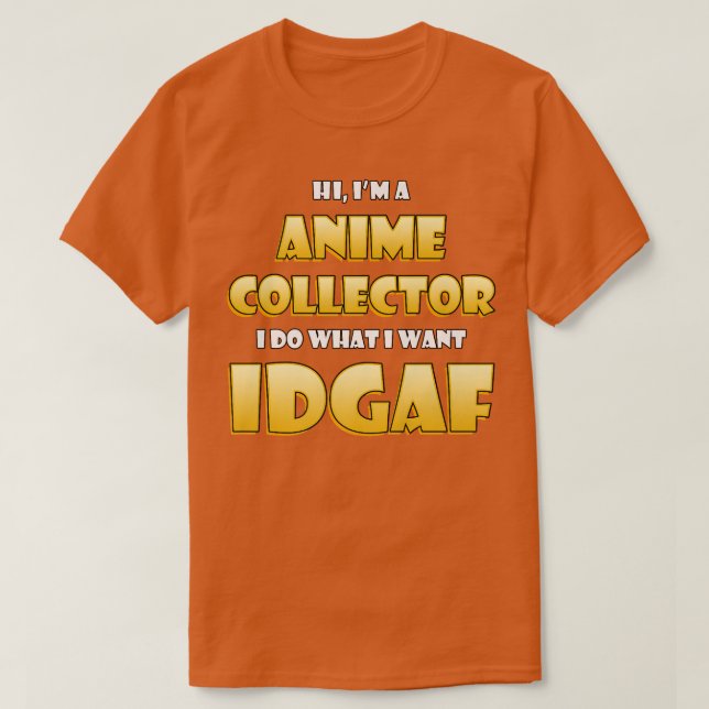 Anime Collector Costume  Cute Anime Collections ID T-Shirt (Design vorne)