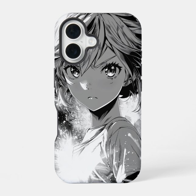 Anime-Comics iPhone 16 Hülle (Rückseite)