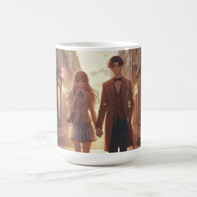  Anime Couple Valentine's Day Mug Kaffeetasse (Mittel)