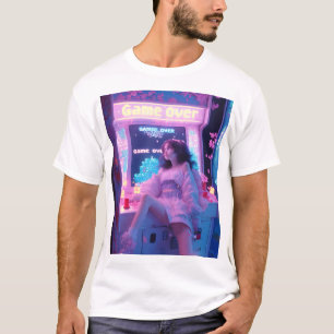 Anime Cyber Punk Themen Grafik T-Shirt
