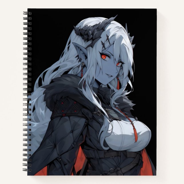Anime Demon Girl Notizbuch (Vorderseite)