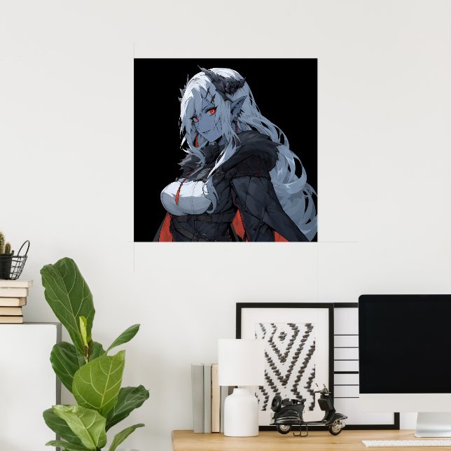 Anime Demon Girl Poster (Heimbüro)