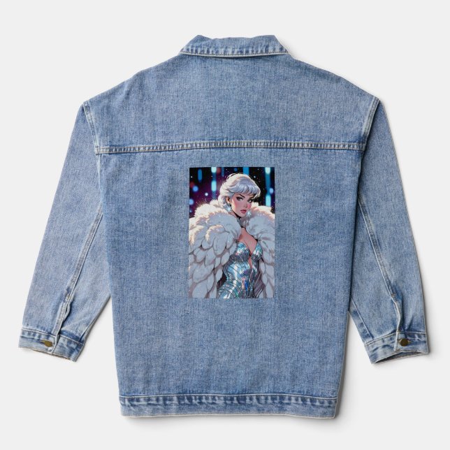Anime Denim Jacket Jeansjacke (Rückseite)